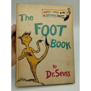 The Foot Book by Dr. Seuss 1968 Grolier Book Club Edition Bright and Early HC